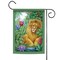 Toland Home Garden Lounging Lion and a Butterfly Outdoor Garden Flag 18" x 12.5"